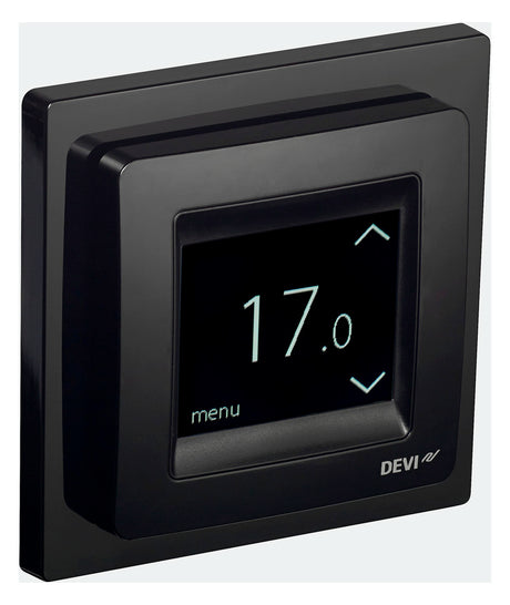 DEVI Raumthermostat 230V 16A IP21 DEVIreg Touch m.Display Sensor extern