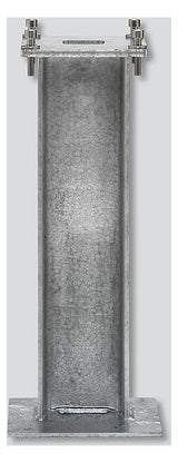 SIEDLE Briefkastenfuß Rechteck VA edst ZE/STL 168 x 168 500mm