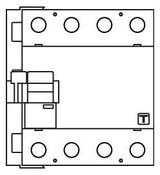 DOEPKE FI-Schutz mit Zusatz 4p 440V 16A DFS4 016-4/0,03-B SK NA 0,03A NOT-AUS B