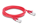 Delock RJ45 Netzwerkkabel Cat.6A S/FTP 2 m rot