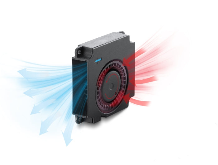 Delock Radiallüfter / Lüftergebläse 12 V DC 40 x 40 x 10 mm mit 3-Pin Lüfteranschluss, schwarz