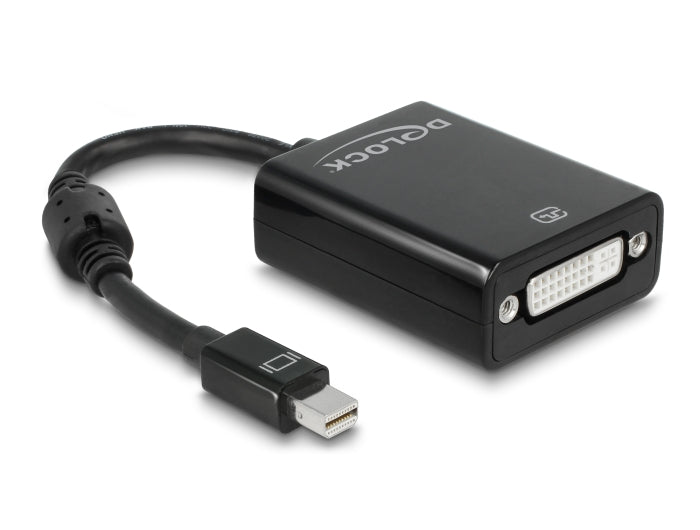 Delock Adapter mini DisplayPort 1.1 Stecker > DVI Buchse Passiv schwarz
