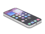 Delock Schutzfolie für iPhone 17 Pro mit Sichtschutz aus gehärtetem Glas Anti Spy 2 Wege Blickschutz mit Installationshilfe
