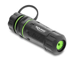 Delock Kabelverbinder DC 5,5 x 2,1 mm Buchse zu DC 5,5 x 2,1 mm Buchse mit M20 x 1,5 mm Gewinde und Verschlusskappe mit Gehäuse kompatibel mit Starlink IP68 staub- und wasserdicht