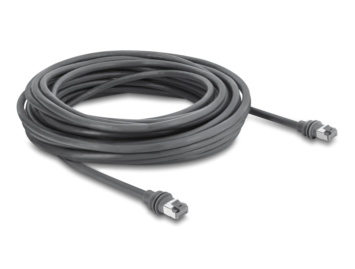 Delock RJ45 Patchkabel Cat.6 kompatibel mit Starlink Gen3 - 10 m grau