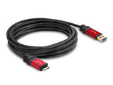 Delock USB 5 Gbps Kabel Typ-A Stecker zu USB 5 Gbps Typ Micro-B Stecker 5 m Premium