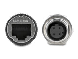 Delock M12 Adapter D-kodiert 4 Pin Buchse zu RJ45 Buchse zum Einbau rund gerade