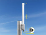 Delock 5G LTE Antenne N Buchse -2,14 - 2,93 dBi 33,5 cm starr Wand- und Mastmontage omnidirektional outdoor weiß