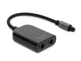 Delock S/PDIF TOSLINK Splitter 1 In 2 Out