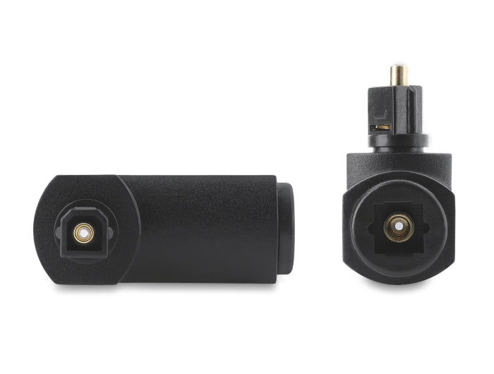Delock TOSLINK Adapter Stecker auf Buchse, 90° gewinkelt und 360° drehbar