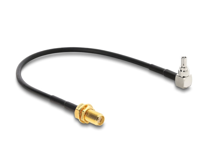 Delock Antennenkabel SMA Buchse zum Einbau > CRC-9 90° Stecker 200 mm