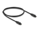 Delock TOSLINK Kabel Stecker auf Stecker, Ø 4 mm, 1 m, schwarz