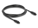 Delock TOSLINK Kabel Stecker auf Stecker, Ø 4 mm, 1,5 m, schwarz