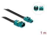 Delock Kabel Mini FAKRA Z Buchse dual zu FAKRA Z Stecker dual