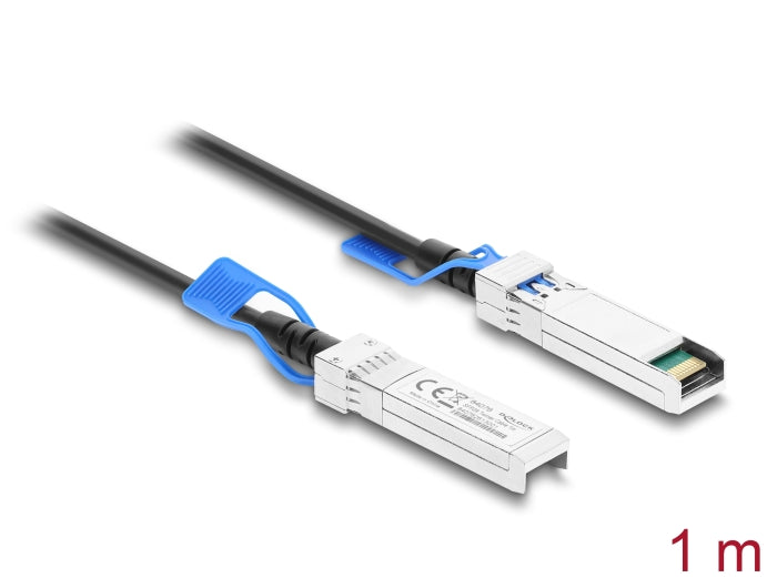 Delock Twinax Kabel SFP28 Stecker zu SFP28 Stecker 25 Gbps 1 m