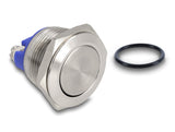 Delock Drucktaster zum Einbau 19 mm 2 x Schraubklemme Taster flach