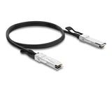Delock Twinax Kabel QSFP+ Stecker zu QSFP+ Stecker 40 Gbps 2 m