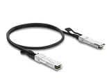 Delock Twinax Kabel QSFP28 Stecker zu QSFP28 Stecker 100 Gbps 1 m