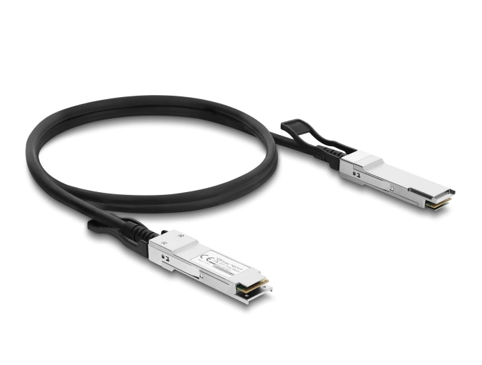 Delock Twinax Kabel QSFP28 Stecker zu QSFP28 Stecker 100 Gbps 3 m
