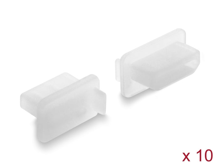 Delock Staubschutz für HDMI-A Buchse 10 Stück Silikon transparent