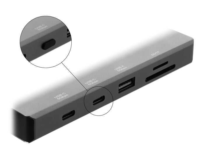 Delock Staubschutz für USB Type-C™ Buchse 10 Stück Silikon schwarz