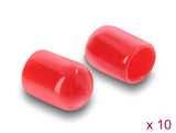 Delock Staubschutz für SMA Stecker 10 Stück Silikon rot
