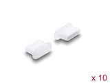 Delock Staubschutz für USB Type-C™ Buchse 10 Stück Silikon transparent
