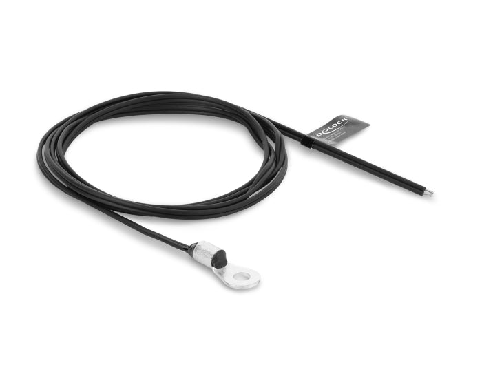 Delock Temperaturfühler-Kabel M4 mit 2 x offenen Kabelenden PVC flach B25/50 3950K 1 m