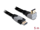 Delock Kabel High Speed HDMI mit Ethernet – HDMI A Stecker > HDMI A Stecker gewinkelt 4K 5 m