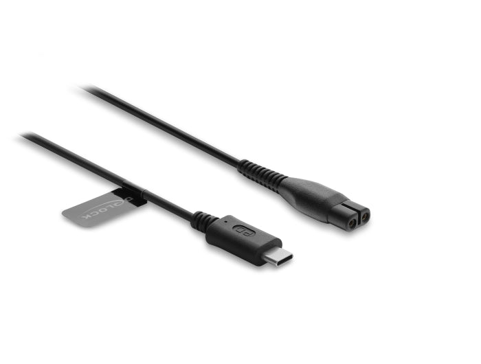 Delock USB Type-C™ Ladekabel 4,3 V für Elektrorasierer kompatibel mit Philips OneBlade 360 Face + Body - Rasierer Ladegerät Ersatzkabel 1 m