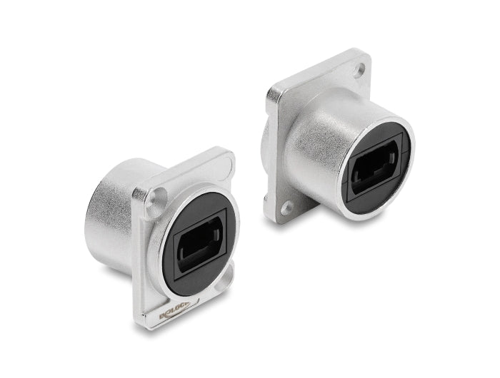 Delock D-Typ Modul MPO Buchse zu Buchse silber