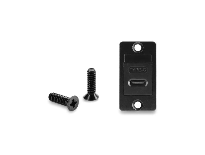 Delock Panel Mount USB 2.0 Type-C™ Buchse zu Buchse schwarz