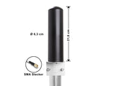 Delock 5G LTE Antenne SMA Stecker 3 - 5 dBi starr omnidirektional Wand- und Mastmontage outdoor schwarz