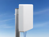 Delock LTE MIMO Antenne 2 x N Buchse 8 dBi direktional mit Anschlusskabel RG-402 37 cm outdoor beige