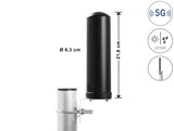 Delock 5G LTE Antenne N Buchse 3 - 5 dBi omnidirektional Wand- und Mastmontage outdoor schwarz