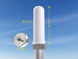 Delock LTE Antenne N Buchse 4 - 6 dBi 22 cm omnidirektional starr Wand- und Mastmontage weiß outdoor