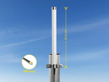 Delock LTE Antenne SMA Stecker 2 - 6,5 dBi 27 cm omnidirektional starr Mastmontage weiß outdoor