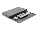 Delock 19″ LWL Glasfaser Spleißbox 48 Fasern