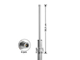 Delock 5G 3,3 - 3,8 GHz Antenne N Buchse 8 dBi 50 cm omnidirektional starr outdoor grau