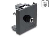 Delock Easy 45 Modul DC 5,5 x 2,5 mm Buchse zu DC 5,5 x 2,1 mm Stecker schwarz