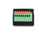 Delock RJ45 Buchse zu Terminalblock mit Drucktaster Adapter 90° gewinkelt
