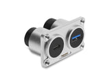 Delock Dual Einbaubuchse USB 5 Gbps Typ-A Buchse + USB 10 Gbps USB Type-C™ Buchse PD 100 W silber
