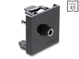 Delock Easy 45 Modul DC 5,5 x 2,1 mm Buchse zu DC 5,5 x 2,5 mm Stecker schwarz