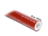 Delock Feuerfester Schutzschlauch silikonbeschichtet 3 m x 10 mm rot