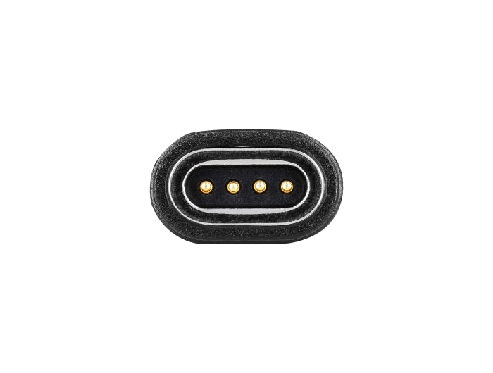 Delock Magnetisches Spiralkabel USB 2.0 Typ-A Stecker zu Pogo 4 Pin Stecker + USB Type-C™ Stecker zu Pogo 4 Pin Buchse Set schwarz 1,5 m