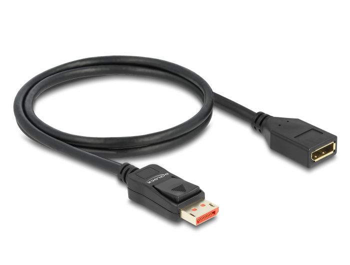Delock DisplayPort Verlängerungskabel 8K 60 Hz 1 m
