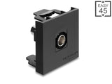 Delock Easy 45 Modul BNC Buchse zu BNC Buchse 50 Ohm schwarz