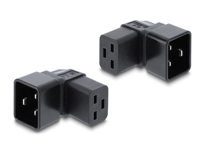 Delock Netzadapter IEC 60320 - C20 auf C19, Stecker / Buchse, 16 A, 90° gewinkelt