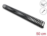 Delock Kabelkanal Flexibel selbstklebend schraubbar 45 x 46 mm - Länge 50 cm schwarz