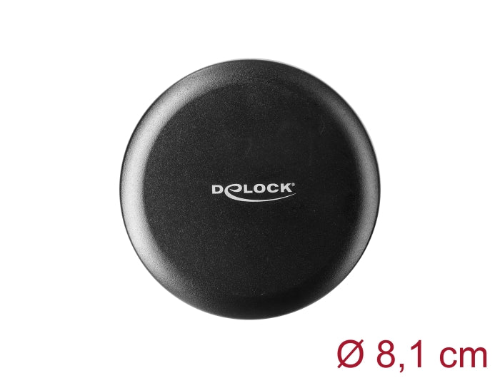 Delock Multiband LTE-MIMO UMTS GSM GNSS Antenne 3 x SMA Stecker omnidirektional Dachmontage schwarz outdoor